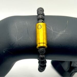 Black lava bead bracelet